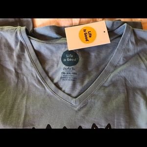 Life Is Good Tops - Life is Good SS V-neck tee Life Is Good Tops - Life is Good SS V-neck tee